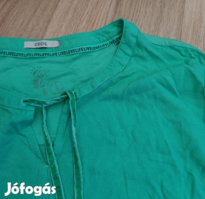 Cecil különleges zöld női tunika blúz XL