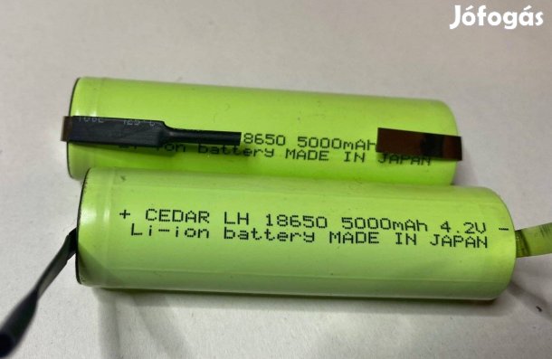 Cedar 18650 akkumulátorok eladók Forrasztós! Made in Japan!!