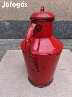 Ceglédi vizeskanna piros zománcozott