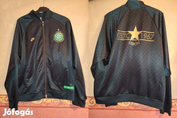 Celtic fekete arany centenáriumi 1967 eredeti Nike cipzáras felső (XL
