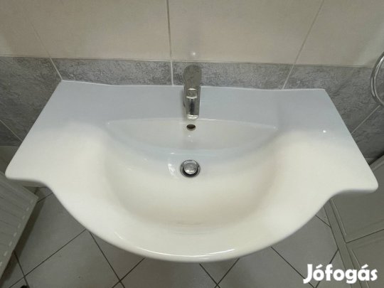 Cersanit Libra 80 mosdó Mofém csapteleppel és csőszifonnal