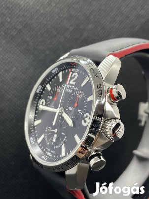 Certina Gent Quartz DS Big Size Chronograph hordatlan állapotban 