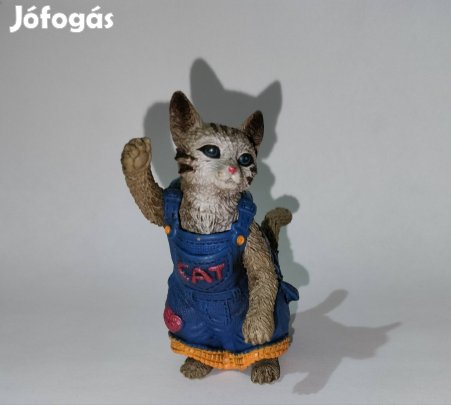 Chap Mei macska figura, ruhája levehető, 8 cm