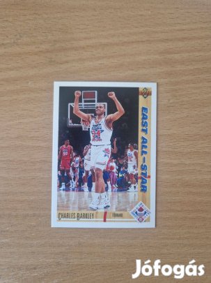 Charles Barkley Upper Deck 1991-92 East All-Star #70 kosaras kártya