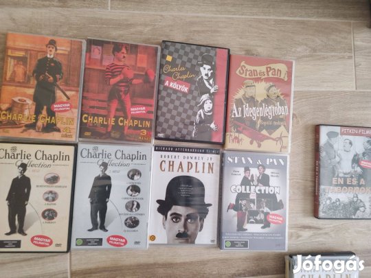 Charlie Chaplin DVD filmek 1900 Ft/db tól