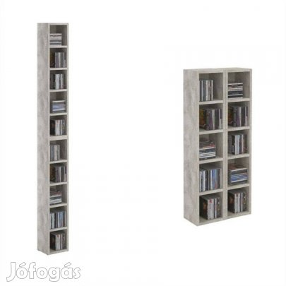 Chart 2 elemes CD tartó polc (beton szürke) 94065