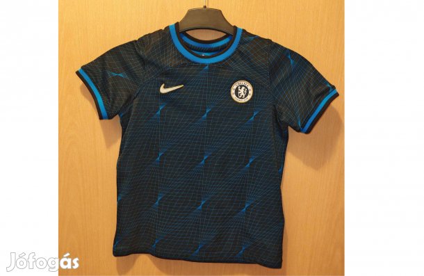 Chelsea eredeti Nike 2023-24 fekete kék gyerek mez (122-128)