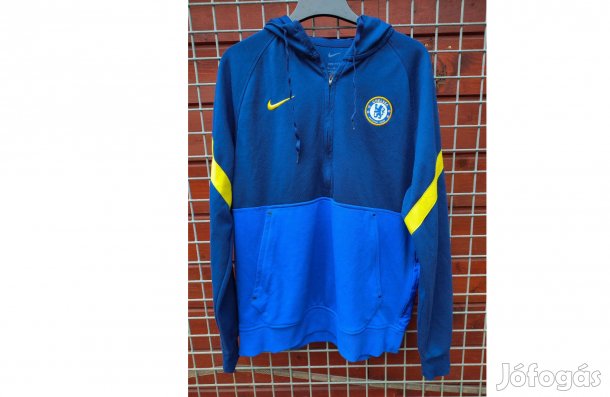 Chelsea eredeti Nike kék kapucnis pulóver (M)