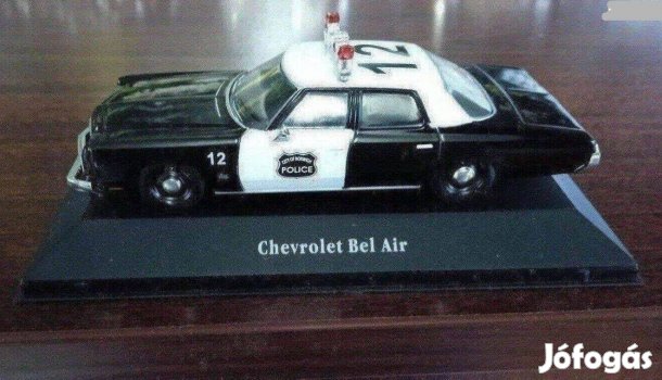 Chevrolet Bel Air Polizei USA 1973 "Atlas" kisauto modell 1/43 Eladó