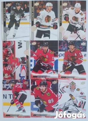 Chicago Blackhawks NHL kártya Toews Kane Jannmark Shaw