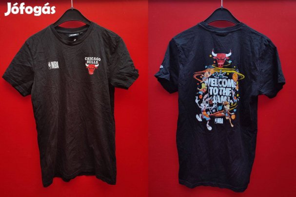 Chicago Bulls Space Jam fekete eredeti New Era póló (S)