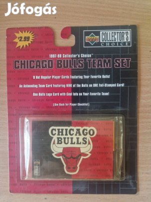Chicago Bulls Team Set Collector's Choice 1997-98 bontatlankártya 11db