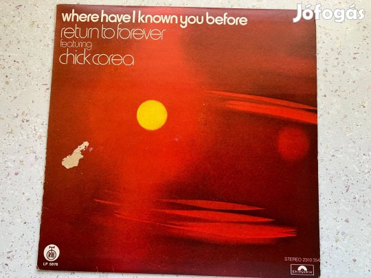Chick Corea: Where have I known you before. LP