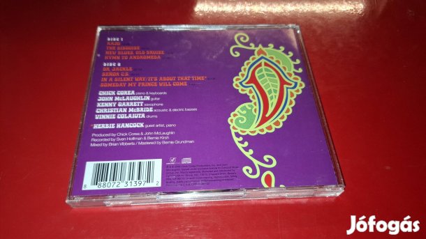 Chick Korea & John Mclaughlin Five Peace Band dupla Cd Jazz