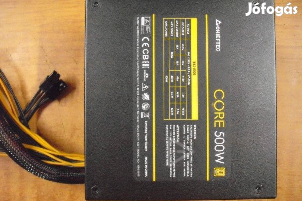 Chieftec Core 500W 80 PLUS Gold tápegység Féláron!!!