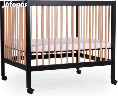 Childhome Premium fa járóka 3 állítható magassággal 98x78cm, kerekekk