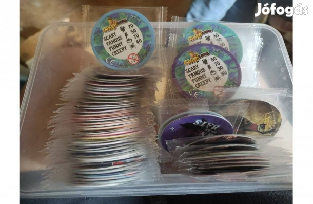 Chipicao korongok / kártyák, kb. 80 db egyben