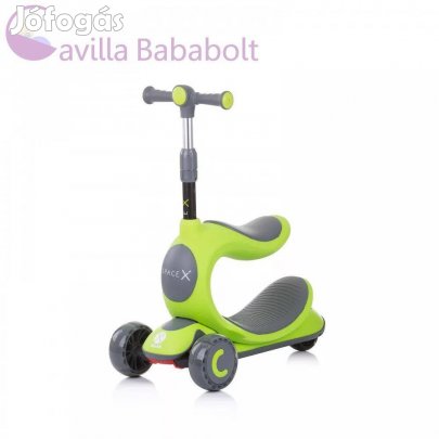 Chipolino Space X 2 az 1-ben roller és futóbicikli - Lime, fny