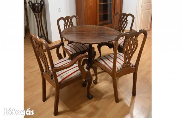 Chippendale stílusú nappali garnitúra, antik , elegáns