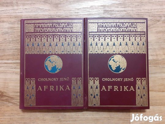 Cholnoky Jenő: Afrika I-II. (egy-egy színes, kihajtható térképpel)