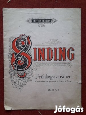 Christian Sinding: Tavaszi zsongás - kotta