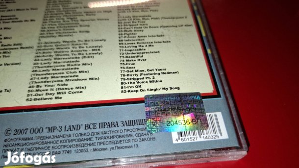 Christina Aquilera 100 best songs MP3 ( Orosz ) Cd