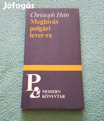 Christoph Hein: Meghívás polgári lever-re - Elbeszélések könyv