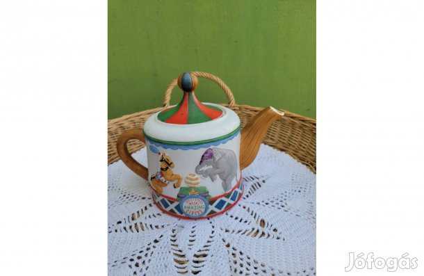 Christopher Wren's Circus Fine China Teás kanna -Staffordshire Tabl