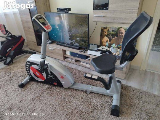 Chritopeit Sport Mágnesfékes szobabicikli Edzésprogramokkal! 120 kg!