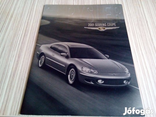Chrysler Sebring coupe (2001) prospektus,katalógus