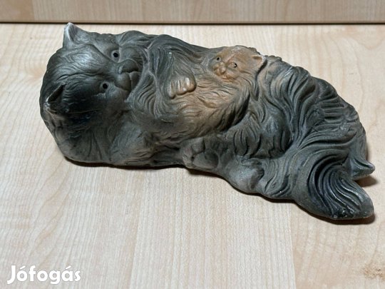 Cica figura, dísztárgy ,dekoráció, dekortárgy