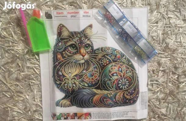 Cicás gyémántkirakó