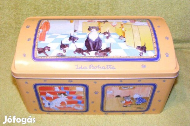 Cicás láda alakú fémdoboz