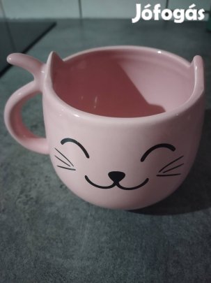 Cicás porcelán bögre