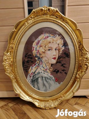 Cigánylány - Antik gobelin