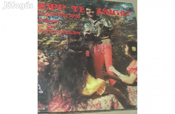 Cigánynóták bakelit lemezeken, 8 db nagy, 6 db kislemez