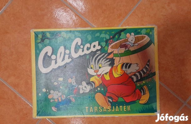 Cili Cica társasjáték hiánytalan tartozékokkal