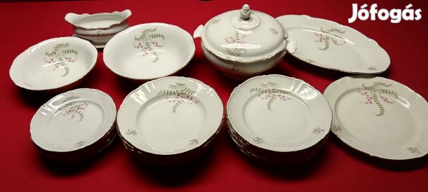 Cím: Antik, 24 darabos német porcelán étkészlet kifogástalan állapot