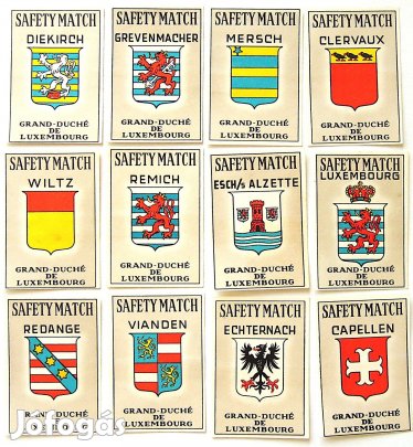 Címerek gyufa címke csomag