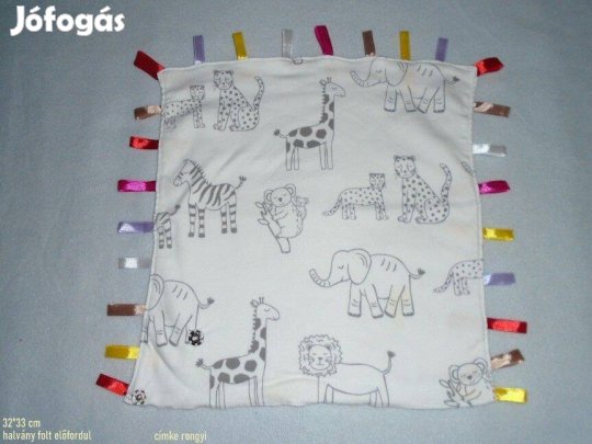 Címke rongyi babáknak állat mintás mérete 32*33 cm