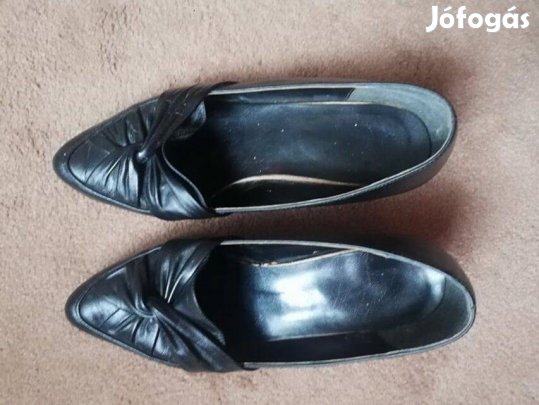 Cipő - fekete bőr 38