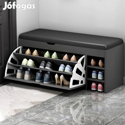 Cipősszekrény 100 x 30 x 51cm szürke BC FUR1665-3