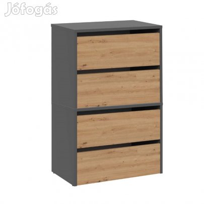 Cipősszekrény 60x36x88 cm szürke barna GZ-01