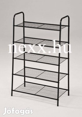 Cipőtartó polc | F-235A | cipős állvány | fekete cipőtartó, új
