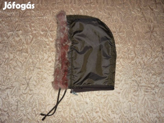 Cipzáras kapucni - női kabáthoz - khaki