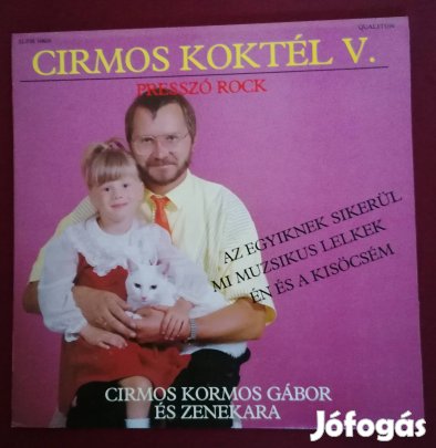 Cirmos Koktél V. című bakelit lemez újszerű karcmentes állapotban 