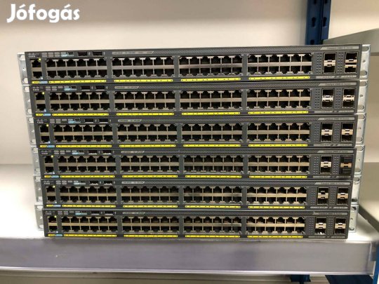 Cisco 2960-X Series 48 Port (6db van belőle)