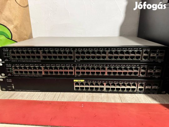 Cisco Managed Gigabit Switch SG500-52/52Poe Verhetetlen Bomba áron!