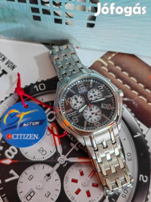Citizen Eco-Drive 'Panda' AT0220-59F sport férfi karóra Új