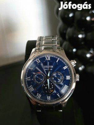 Citizen Moon Phase Eco Drive Blue Dial 